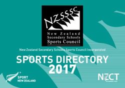 2017 SPORTS DIRECTORY - New Zealand Secondary Schools Sports Council Incorporated - Sporty.co.nz