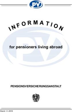 For pensioners living abroad - PENSIONSVERSICHERUNGSANSTALT