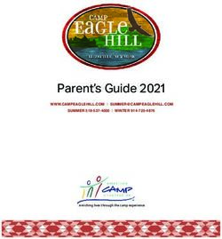 Parent's Guide 2021 - Camp Eagle Hill