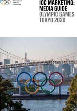 IOC MARKETING: MEDIA GUIDE OLYMPIC GAMES TOKYO 2020 - International Olympic Committee
