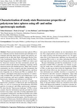 Characterization of steady-state fluorescence properties of polystyrene latex spheres using off- and online spectroscopic methods - Atmos. Meas. Tech