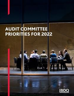 AUDIT COMMITTEE PRIORITIES FOR 2022 - BDO USA