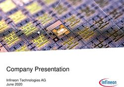 Company Presentation Infineon Technologies AG