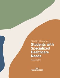 Students with Specialized Healthcare Needs - COVID-19 Guidance August 23, 2021 - Government of ...
