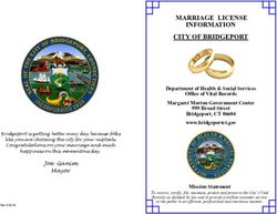 MARRIAGE LICENSE INFORMATION CITY OF BRIDGEPORT - Bridgeport, CT