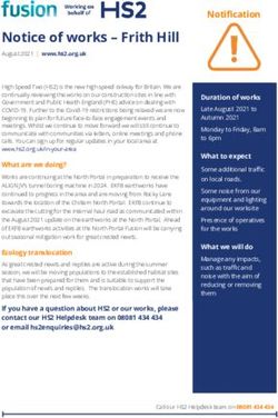 Notice of works - Frith Hill - HS2