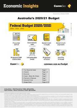 Australia's 2020/21 Budget - CommSec