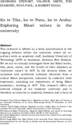 Ko te Tika, ko te Pono, ko te Aroha: Exploring Māori values the university