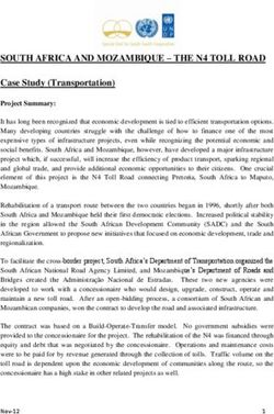 SOUTH AFRICA AND MOZAMBIQUE - THE N4 TOLL ROAD