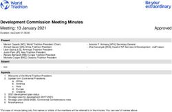 Development Commission Meeting Minutes - Meeting: 13 January 2021 - World ...