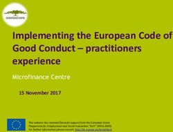 Implementing the European Code of Good Conduct - practitioners experience - The Microfinance Centre