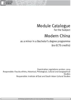 Module Catalogue for the Subject - Universität Würzburg