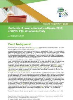 Outbreak of novel coronavirus disease 2019 (COVID-19): situation in Italy - Europa EU