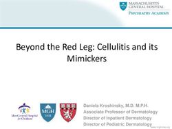 Beyond the Red Leg: Cellulitis and its Mimickers - Daniela Kroshinsky, M.D. M.P.H. Associate Professor of Dermatology Director of Inpatient ...