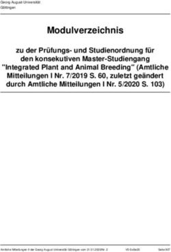 Modulverzeichnis zu der Prüfungsund Studienordnung für den konsekutiven Master-Studiengang "Integrated Plant and Animal Breeding" Amtliche ...