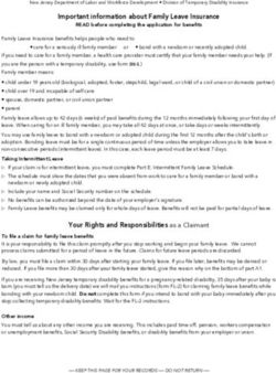 Important information about Family Leave Insurance - NJ.gov