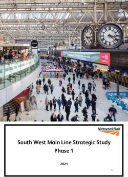 South West Main Line Strategic Study Phase 1 2021 - Network Rail