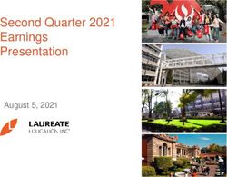 Second Quarter 2021 Earnings Presentation - August 5, 2021