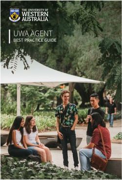 UWA AGENT BEST PRACTICE GUIDE - The University of Western Australia