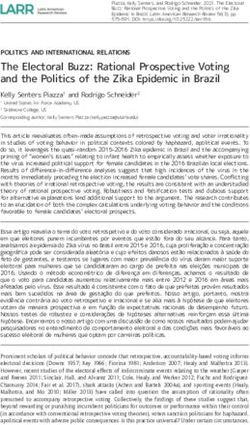 The Electoral Buzz: Rational Prospective Voting and the Politics of the Zika Epidemic in Brazil