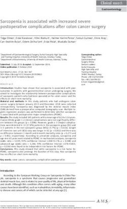 Sarcopenia is associated with increased severe postoperative complications after colon cancer surgery