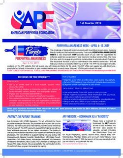 PORPHYRIA AWARENESS WEEK - APRIL 6-13, 2019 - American ...