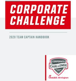 CORPORATE CHALLENGE 2020 TEAM CAPTAIN HANDBOOK - UAB