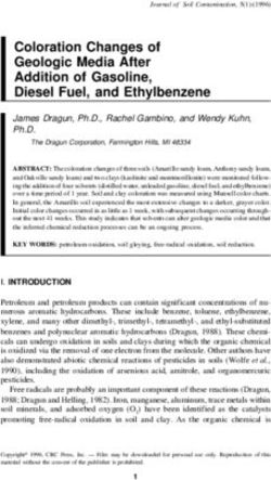 Coloration Changes of Geologic Media After Addition of Gasoline, Diesel Fuel, and Ethylbenzene