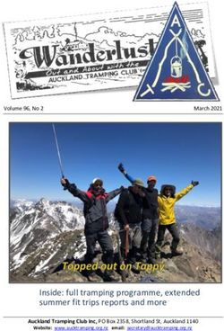 Inside: full tramping programme, extended summer fit trips reports and more - Volume 96, No 2 - Auckland Tramping Club