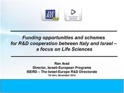 Ran Arad Director, Israeli-European Programs ISERD - The Israel-Europe R&D Directorate - Tel Aviv, November 2015