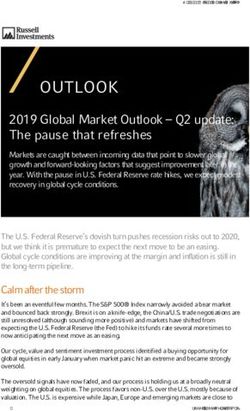OUTLOOK 2019 Global Market Outlook - Q2 update: The pause that refreshes
