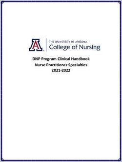 DNP Program Clinical Handbook Nurse Practitioner Specialties 2021-2022 - Page 1 of 23