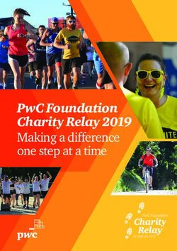 PWC FOUNDATION CHARITY RELAY 2019 MAKING A DIFFERENCE ONE STEP AT A TIME - CHARITY RELAY