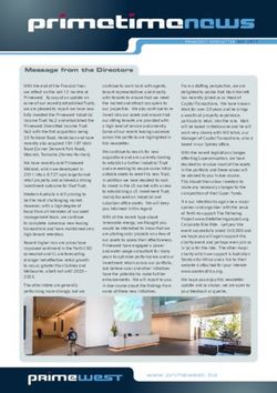 Message from the Directors - PRIMEWEST