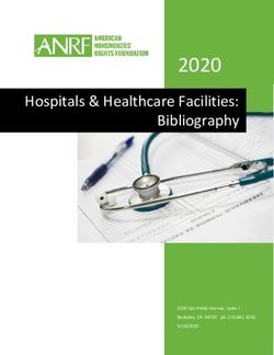 2020 Hospitals & Healthcare Facilities: Bibliography - 2530 San Pablo Avenue, Suite J Berkeley, CA 94702 ph: 9/16/2020