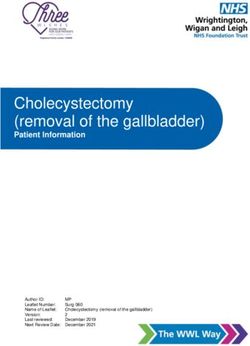 Cholecystectomy (removal of the gallbladder) - Patient Information - Wrightington ...
