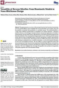 Versatility of Reverse Micelles: From Biomimetic Models to Nano (Bio)Sensor Design - MDPI