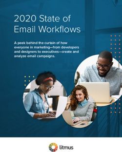 2020 State of Email Workflows - A peek behind the curtain of how everyone in marketing-from developers and designers to executives-create and ...