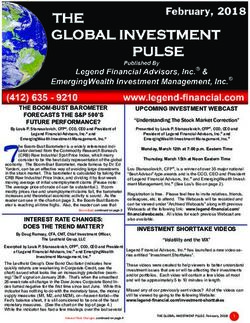 February, 2018 - Legend Financial Advisors, Inc.