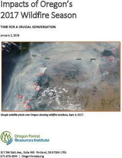 Impacts of Oregon's 2017 Wildfire Season - TIME FOR A CRUCIAL CONVERSATION January 2, 2018 - Oregon Forest Resources ...