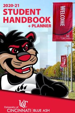 STUDENT HANDBOOK 2020-21 - UC Blue Ash College