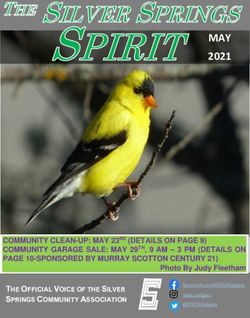 MAY 2021 - Silver Springs Community Association
