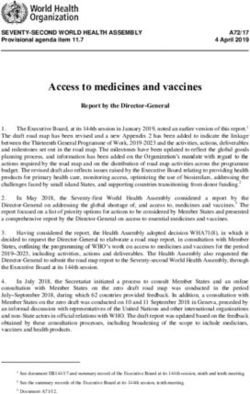 Access to medicines and vaccines - World Health Organization