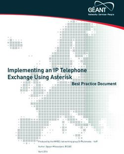 Implementing an IP Telephone Exchange Using Asterisk - Best Practice Document - Services