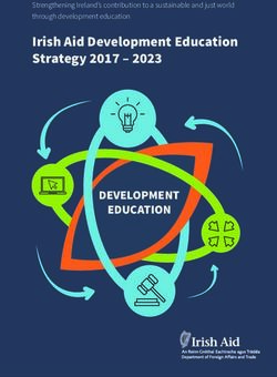 Irish Aid Development Education Strategy 2017 2023 - DEVELOPMENT EDUCATION - Strengthening Ireland's contribution to a sustainable and just ...