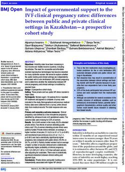 Impact of governmental support to the IVF clinical pregnancy rates: differences between public and private clinical settings in Kazakhstan-a ...