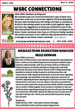 WSRC CONNECTIONS - Town of Windsor