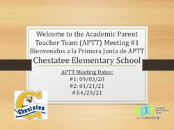 Chestatee Elementary School - Bienvenidos a la Primera Junta de APTT Welcome to the Academic Parent Teacher Team (APTT) Meeting #1