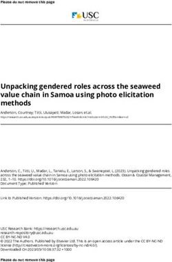 Unpacking gendered roles across the seaweed value chain in Samoa using photo elicitation methods