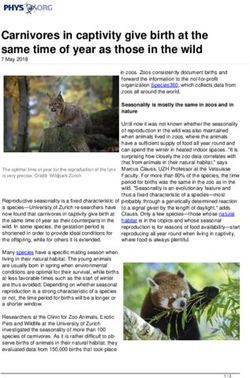 Carnivores in captivity give birth at the same time of year as those in the wild